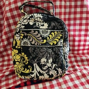 Vera Bradley Black and Yellow Floral Mini Bag